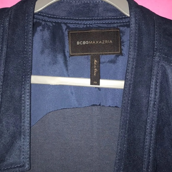 BCBG MaxAzria navy blazer jacket - Picture 4 of 5